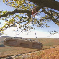 Ash Portable Fingerboard in use