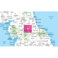 OS Landranger 92 Barnard Castle & Richmond  adjacent