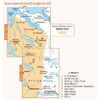 OS Explorer 435 Paper - An Teallach & Slioch 1:25,000 coverage