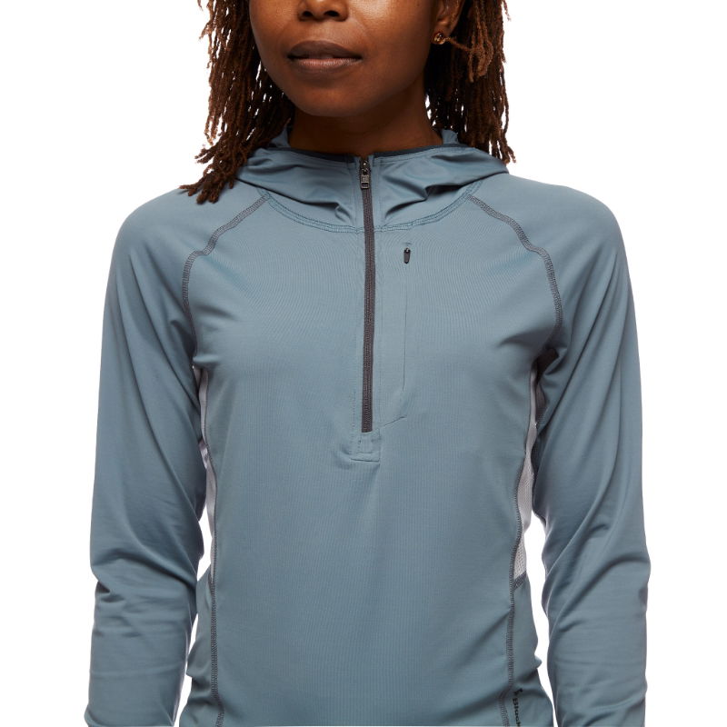 Black Diamond Women's Alpenglow Pro Hoody Storm Blue