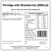 Expedition Foods Porridge with Strawberries (Vegetarian, 800kcal)\t\t\t\t\t\t\t\t\t\t\t\t\t\t\t\t\t\t