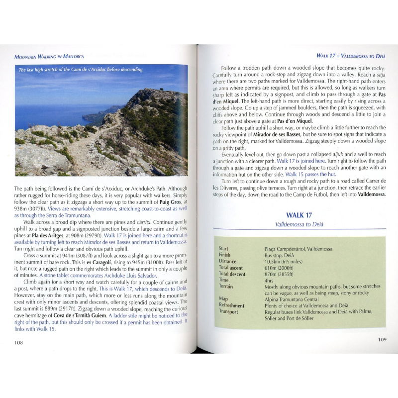 Mountain Walking in Mallorca pages