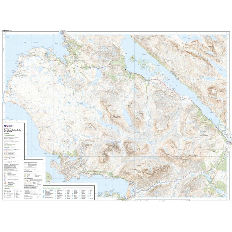 OS Explorer 433 Paper - Torridon - Beinn Eighe & Liathach 1:25,000 sheet