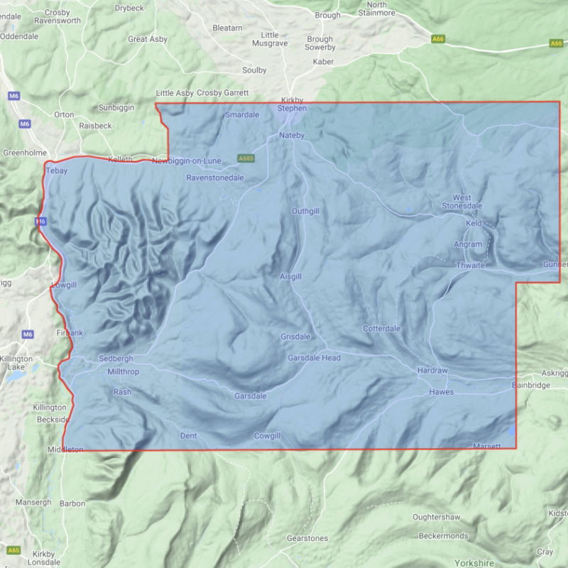 Harvey Superwalker XT25 Yorkshire Dales North West 1:25,000 coverage