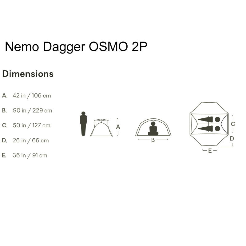 Nemo Dagger OSMO Lightweight Backpacking 2 Person Tent