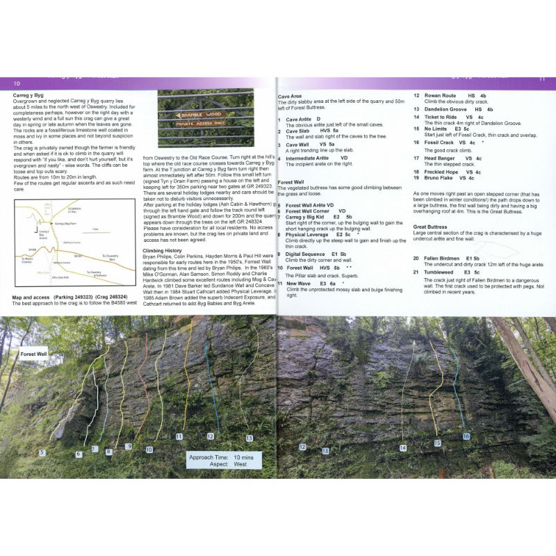 Shropshire, The West Midlands and The Marches Rock Climbing Guidebook