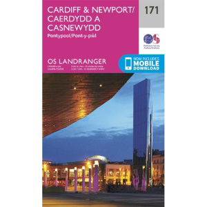 OS Landranger 171 Paper - Cardiff & Newport 1:50,000