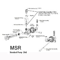 MSR Duraseal Standard Fuel Pump diagram