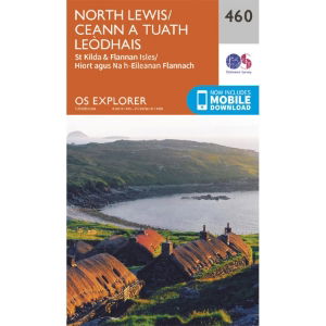 OS Explorer 460 Paper - North Lewis 1:25,000
