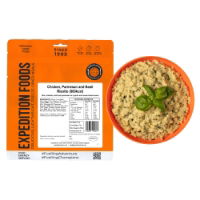 Expedition Foods Chicken, Parmesan and Basil Risotto (Gluten Free, Halal, 800kcal) \\t\\t\\t\\t\\t\\t\\t\\t\\t\\t\\t\\t\\t\\t\\t\\t