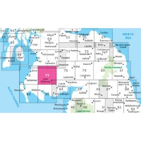 OS Landranger 77 Paper - Dalmellington & New Galloway adjacent