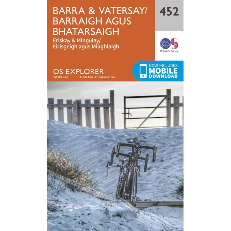 OS Explorer 452 Paper - Barra & Vatersay 1:25,000