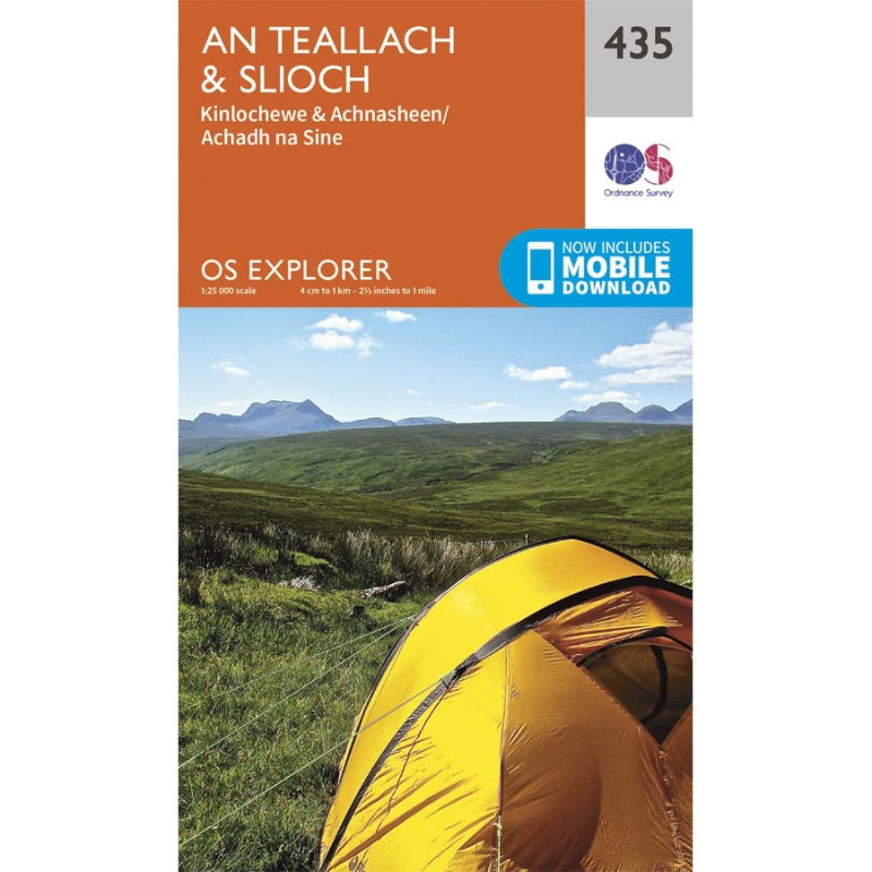 OS Explorer 435 Paper - An Teallach & Slioch 1:25,000