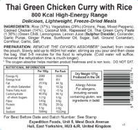 Expedition Foods Thai Green Chicken Curry with Rice (Dairy Free, Gluten Free, 800kcal)\t\t\t\t\t\t\t\t\t\t\t\t\t\t\t\t\t