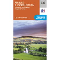 OS Explorer 337 Paper - Peebles & Innerleithen 1:25,000