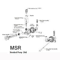 MSR Duraseal Standard Fuel Pump diagram