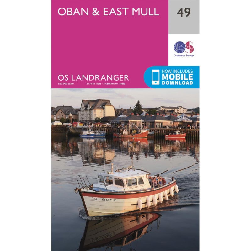 OS Landranger 49 Paper - Oban & East Mull 1:50,000