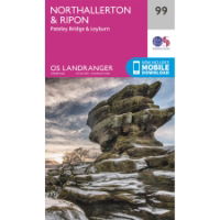 OS Landranger 99 Paper - Northallerton & Ripon 1:50,000