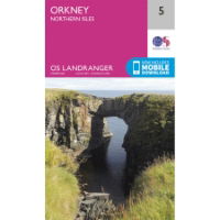 OS Landranger 5 Paper - Orkney - Northern Isles 1:50,000