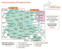 OS OL41 Forest of Bowland & Ribblesdale coverage