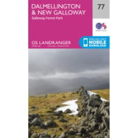 OS Landranger 77 Paper - Dalmellington & New Galloway 1:50,000