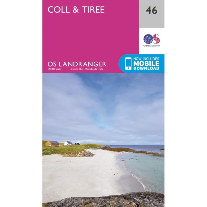 OS Landranger 46 Paper - Coll & Tiree 1:50,000