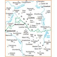 OS Explorer 329 Paper - Lowther Hills, Sanquhar & Leadhills coverage