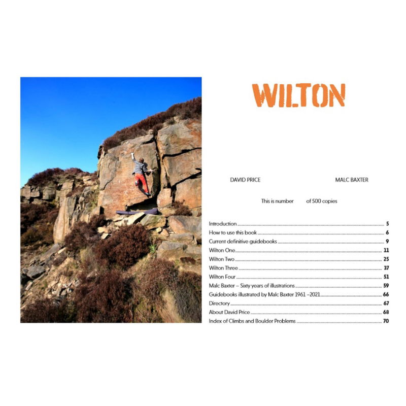 Selected Climbs and Bouldering in Wilton Quarries