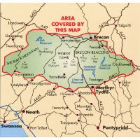 BMC Waterproof Mountain Map - Brecon Beacons coverage