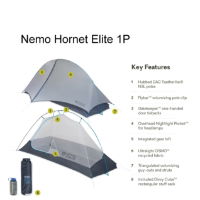 Nemo Hornet Elite OSMO Ultralight Backpacking 1 Person Tent