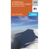 OS Explorer 324 Paper - Liddesdale & Kershope Forest 1:25,000