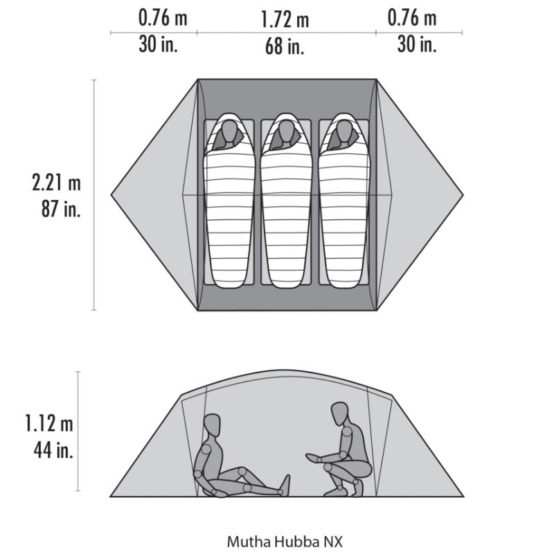 MSR Mutha Hubba NX 3-Person Backpacking Tent