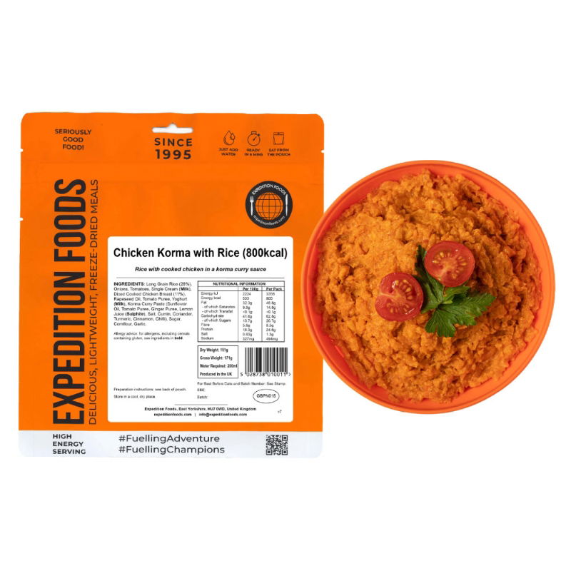 Expedition Foods Chicken Korma with Rice (Gluten Free, 800kcal)\\t\\t\\t\\t\\t