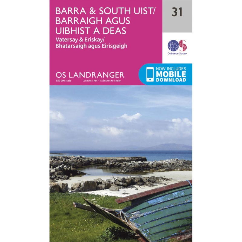 OS Landranger 31 Paper - Barra & South Uist 1:50,000