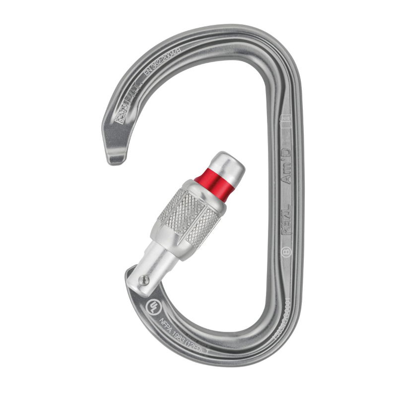 Petzl Am'D Screw-Lock Karabiner gate open