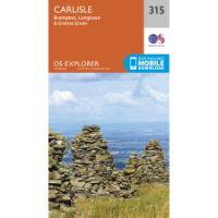 OS Explorer 315 Paper - Carlisle 1:25,000