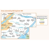 OS Explorer 391 Paper - Ardgour & Strontian 1:25,000 coverage