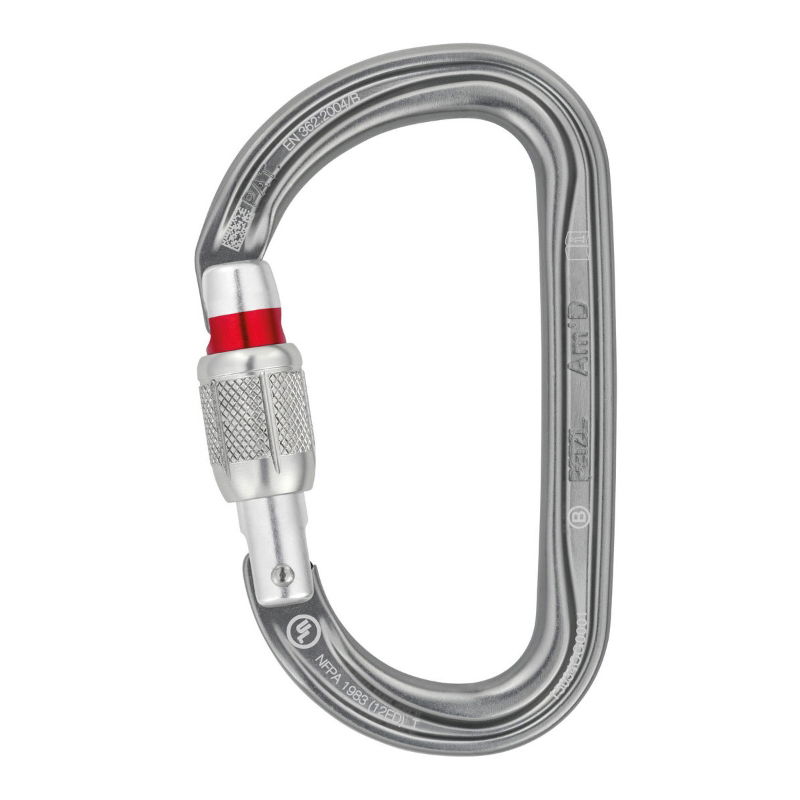 Petzl Am'D Screw-Lock Karabiner gate not screwed up