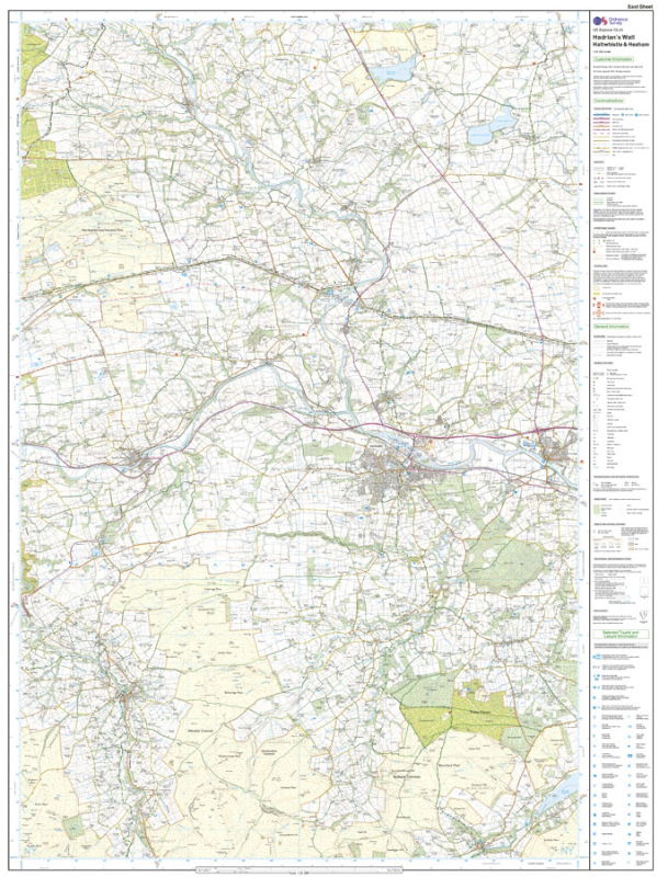 OS OL43 Hadrian's Wall east sheet