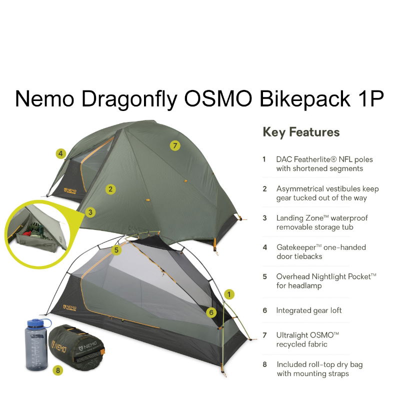 Nemo Dragonfly Bikepack OSMO 1 Person Tent