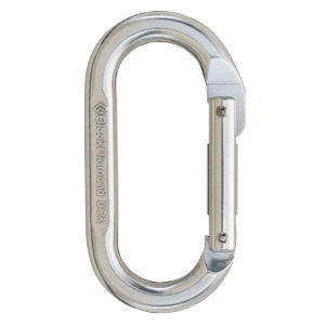 Black Diamond Oval Keylock Karabiner Polished