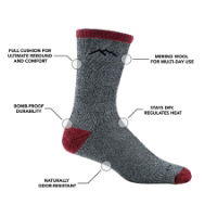 Darn Tough Men's Mountaineering Micro Crew Heavyweight Hiking Sock (1953)