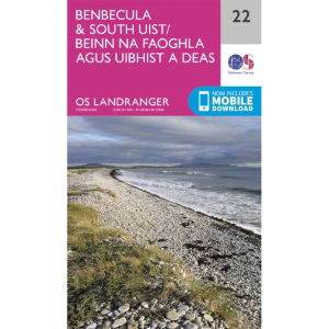 OS Landranger 22 Paper - Benbecula & South Uist 1:50000