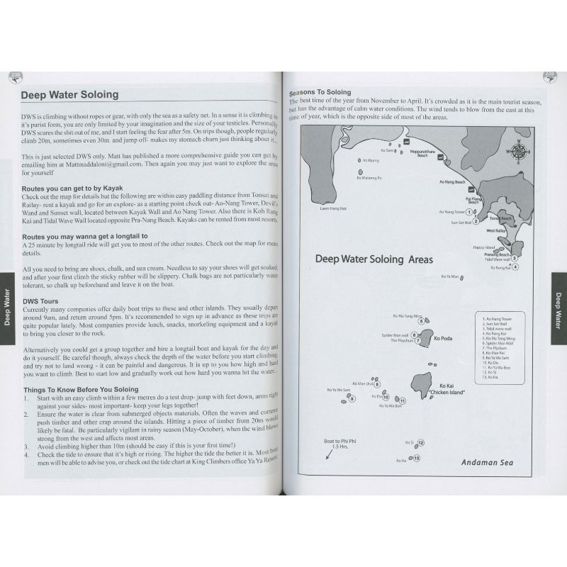 King Climbers - Thailand Route Guide Book pages