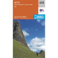 OS Explorer 408 Paper - Skye - Trotternish & The Storr 1:25,000