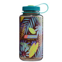 Nalgene Tritan Sustain Bottle Psychedelic Botanical Print Wide Mouth 1 Litre