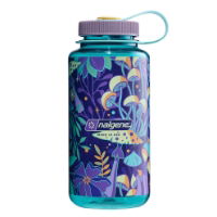 Nalgene Tritan Sustain Bottle Psychedelic Botanical Print Wide Mouth 1 Litre