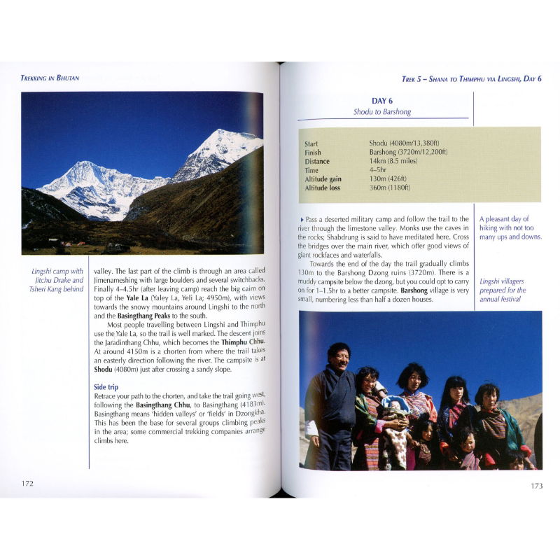 Trekking in Bhutan pages