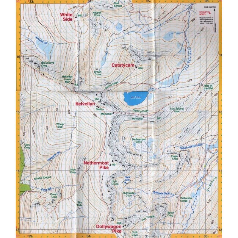 Harvey Summit Map Helvellyn coverage