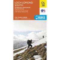 OS OL/Explorer 38 Paper - Loch Lomond South 1:25,000